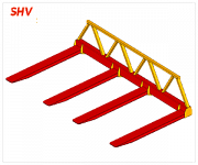 Расширитель вил погрузчика SHV (для длинномерных грузов)